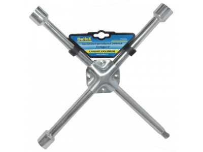 Ключ баллонный 'крест' 17х19х21х1/2' усиленный, хром