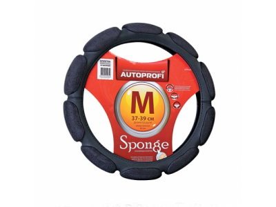 Оплётка руля замша (10 подушечек) (черный) (L)