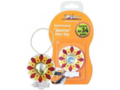 Ароматизатор воздуха на дефлектор AIRLINE "Цветок" Кинг Кар