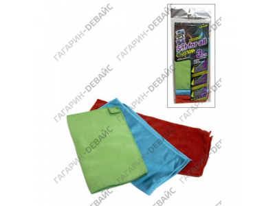 Салфетки из микрофибры "City Up" СА-118 (3 шт.) /120