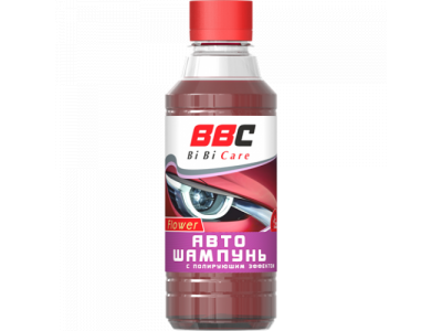 Автошампунь с полирующим эффектом цветочный BiBiCare 280 мл
