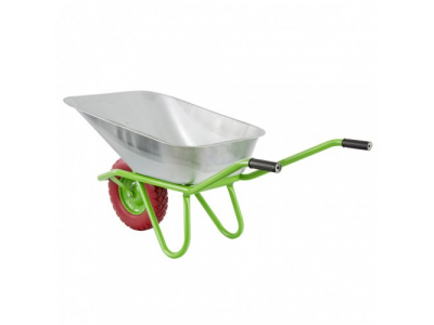 Тачка садово-строительная с PU колесом, грузоподъемность 180 кг, объем 90 л Сибртех