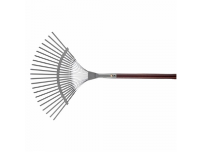 Веерные грабли c деревянным черенком, стальные, покрытые эпоксидом PALISAD LUXE