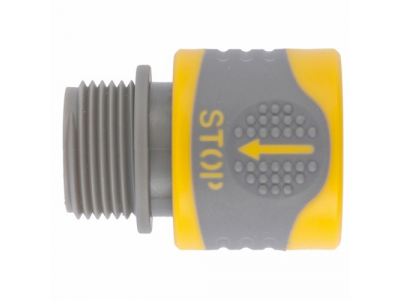 Соединитель быстросъемный, наруж. резьба 3/4"с аквастоп.// PALISAD LUXE