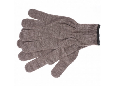 Перчатки трикотажные, акрил, коричневый, оверлок Россия Сибртех