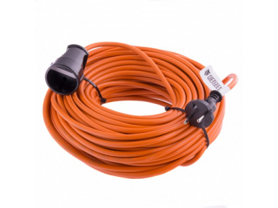 Удлинитель-шнур силовой, 20 м, 1 розетка, 10 A, серия УХ10 Denzel