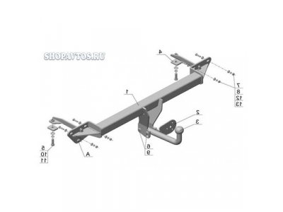 Фаркоп на Opel Astra J универсал 2009г.-по н.в.