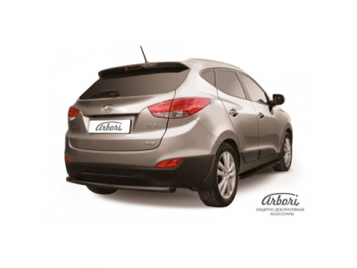 Защита заднего бампера Arbori d57 черная HYUNDAI IX-35 2009-