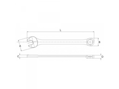 Ключ комбинированный 45мм