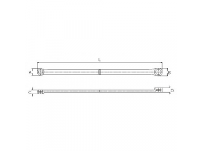 Ключ накидной удлиненный 22х24мм