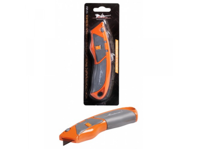 Нож строительный с трапециевидным сменным лезвием 19мм AIRLINE