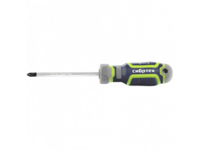 Отвертка PH2 х 100 мм, CrV, четырехкомпонентная рукоятка Сибртех