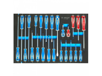 Набор отверток, ложемент, 24 предмета, KING TONY