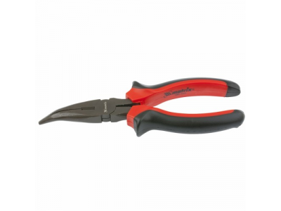 Длинногубцы Black Nickel, 160 мм, изогнутые, двухкомпонентные рукоятки// MATRIX