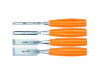 Набор стамесок плоских, 4 штуки, 6-12-18-24 мм SPARTA