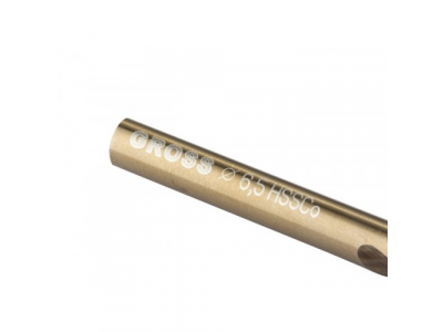 Сверло спиральное по металлу, 6,5 мм, HSS-Co GROSS