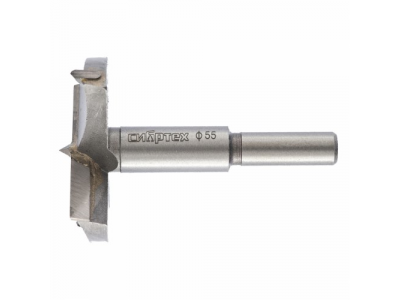 Сверло Форстнера по дереву, 55 мм., цилиндрический хвостовик СИБРТЕХ