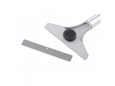 Скребок, 100 мм, фиксированное удлиненное лезвие, металлическая обрезиненная ручка Matrix Master