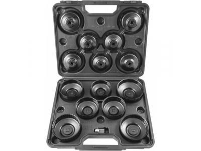 Набор съемников масляных фильтров "чашка" 65-100 мм, 14 предметов