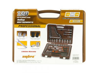 Специальный набор инструмента, 120 предметов, Ombra 911120