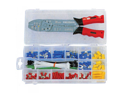 Набор для обжимки с клещами и клеммами 201пр