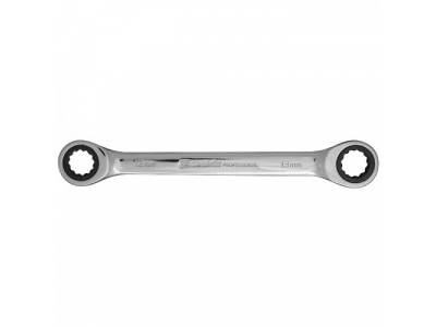 Ключ накидной трещоточный, 16х17мм, CrV, зеркальный хром// MATRIX PROFESSIONAL