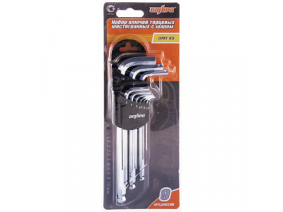 Комплект угловых шестигранников 1,5-10 мм, 9 предметов, Ombra OMT9S