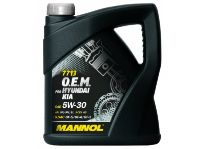 MANNOL 7713 O.E.M. 5W-30 for Hyundai Kia 4L