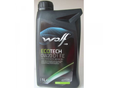Моторное масло WOLF ECOTECH 0W20 D1 FE 1L