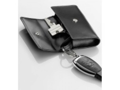 Кожаный футляр для ключей Mercedes-Benz Key Wallet, Business, Black, артикул B66952883