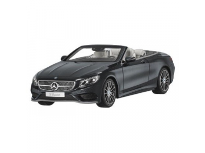 Модель Mercedes-Benz S-Class Cabriolet, Magnetite Black Metallic, 1:18 Scale, артикул B66960354