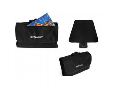 Флисовый плед Renault на водонепроницаемой подложке, артикул 7711546576
