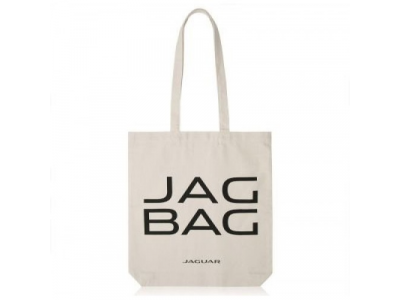 Хлопковая хозяйственная сумка Jaguar Canvas Tote Bag, White