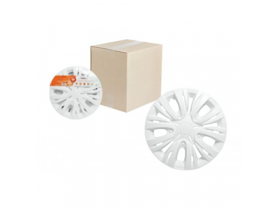 Колпаки колесные 14 дюймов Лион, белый, карбон AIRLINE