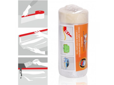 Пленка защитная (маскировочная) с клейкой лентой 0,65мх15м