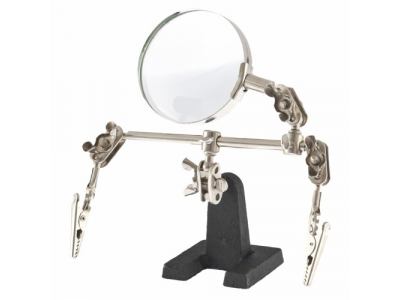 Зажим для пайки "Третья рука" с лупой SPARTA