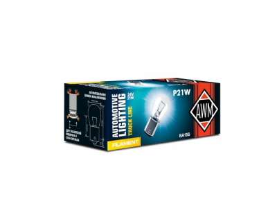Лампа накаливания AWM P21W 24V 21W (BA15S)